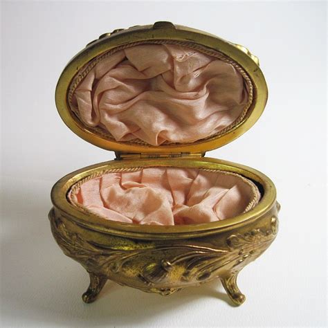 paint swirled metal casket box|Antique Art Nouveau Gilt Metal Jewel Box Casket Circa 1900.